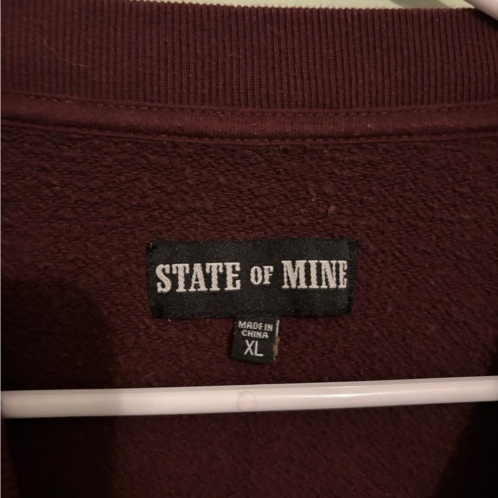 State of Mind Maroon Grand Canyon Crewneck Sweater - Picture 2 of 3